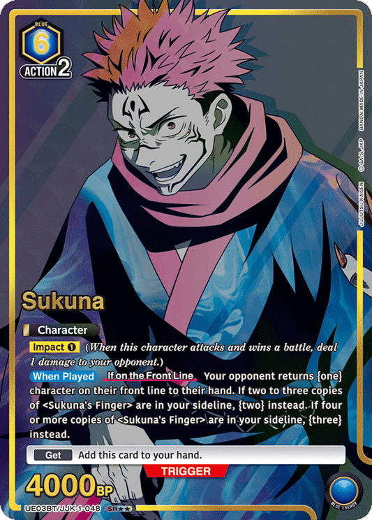 Sukuna (Character) (UE03BT/JJK-1-048) (SR**) (Alternate Art)