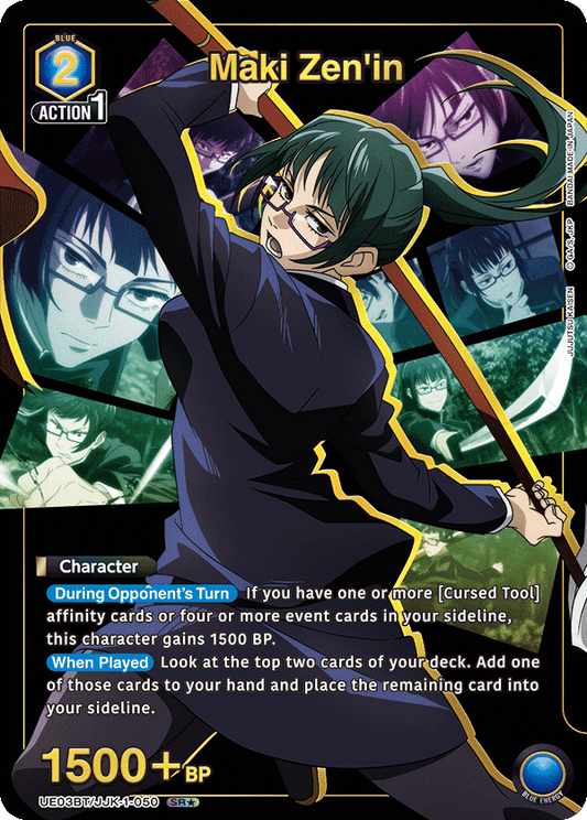 Maki Zen'in (Character) (UE03BT/JJK-1-050) (SR*) (Alternate Art)