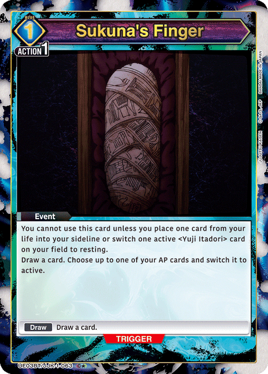Sukuna's Finger (Event) (UE03BT/JJK-1-063) (C*) (Alternate Art)
