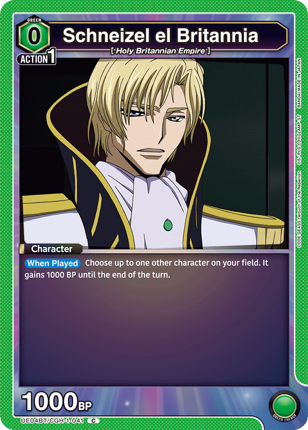 Schneizel el Britannia (Character) (UE04BT/CGH-1-041) (C)