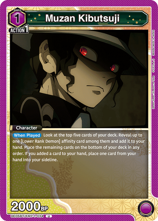 Muzan Kibutsuji (Character) (UE05BT/KMY-1-034) (U)