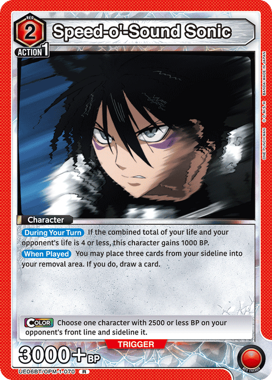 Speed-o'-Sound Sonic (Character) (UE06BT/OPM-1-070) (R)