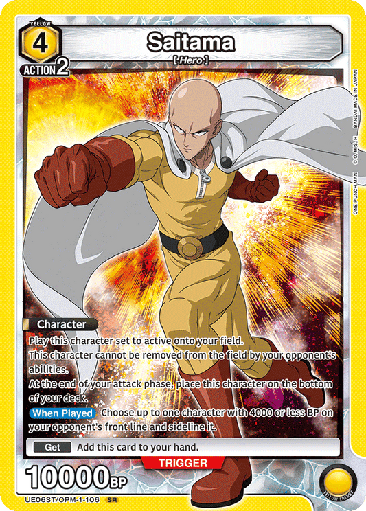 Saitama (Character) (UE06ST/OPM-1-106) (SR) (Non-Foil)