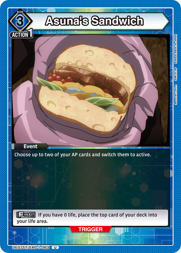Asuna's Sandwich (Event) (UE07ST/SAO-1-063) (U)