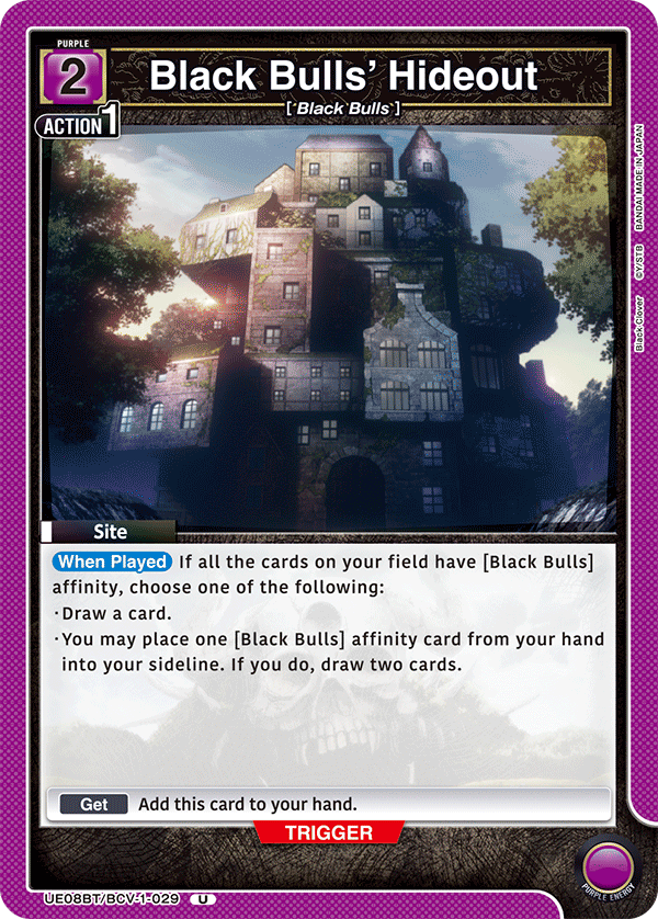 Black Bulls' Hideout (UE08BT/BCV-1-029) (U)