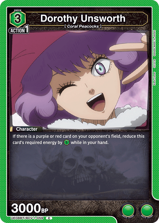 Dorothy Unsworth (UE08BT/BCV-1-059) (C)