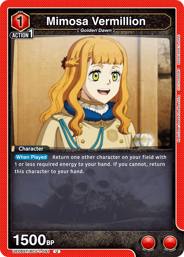 Mimosa Vermillion (Character)(UE08ST/BCV-1-091) (U)