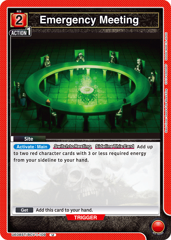 Emergency Meeting (Site)(UE08ST/BCV-1-109) (U)