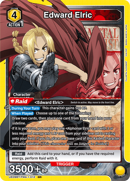 Edward Elric (Character) (UE09BT/FMA-1-012) (SR)