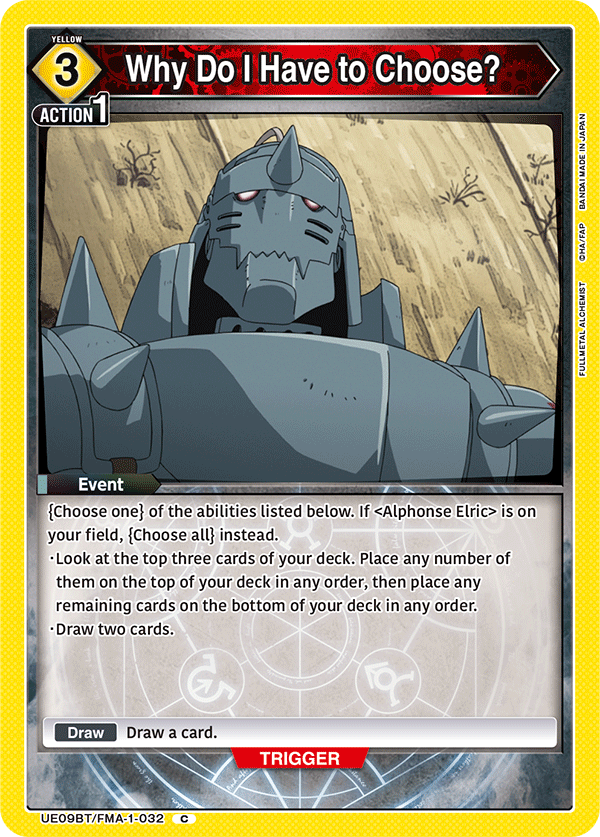 Why Do I Have to Choose? (Event) (UE09BT/FMA-1-032) (C)