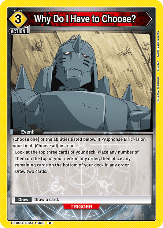 Why Do I Have to Choose? (Event) (UE09BT/FMA-1-032) (C)