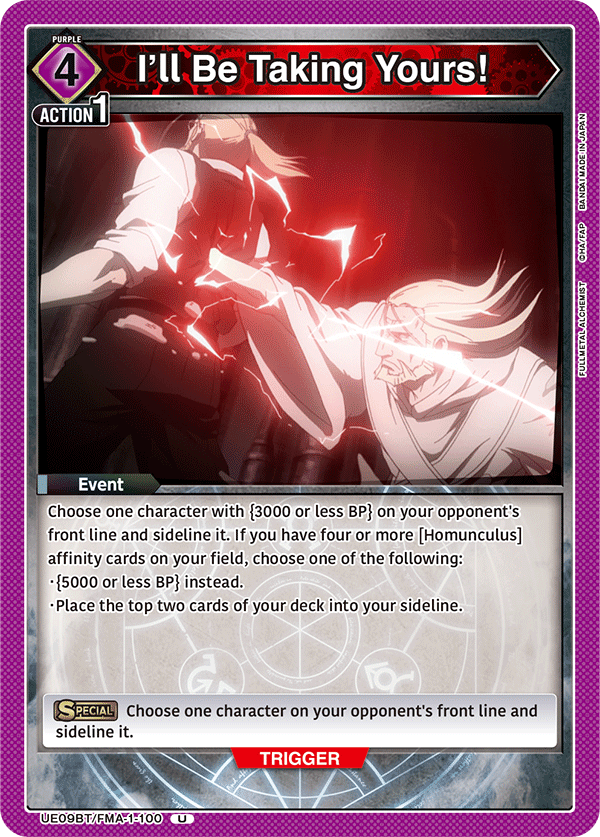 I'll Be Taking Yours! (Character) (UE09BT/FMA-1-100) (U)