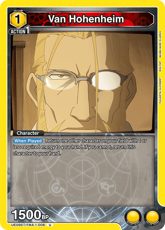 Van Hohenheim (Character) (UE09ST/FMA-1-006) (U)