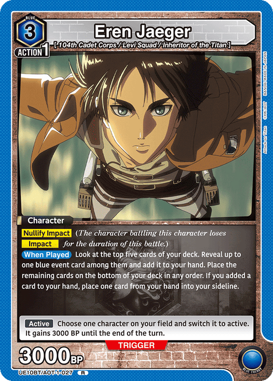 Eren Jaeger (Character) (UE10BT/AOT-1-027) (R)