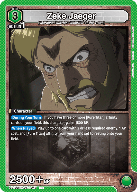 Zeke Jaeger (Character) (UE10BT/AOT-1-047) (R)