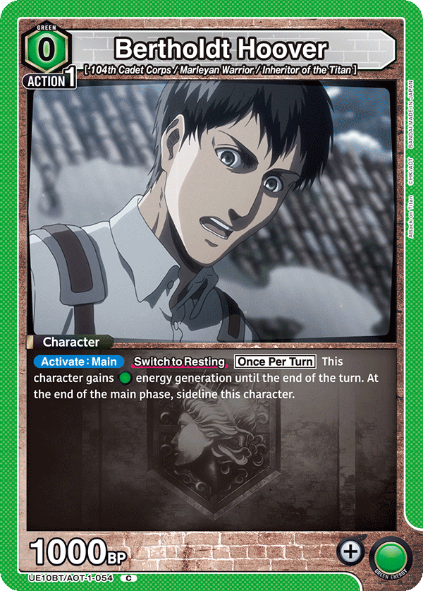 Bertholdt Hoover (Character) (UE10BT/AOT-1-054) (C)