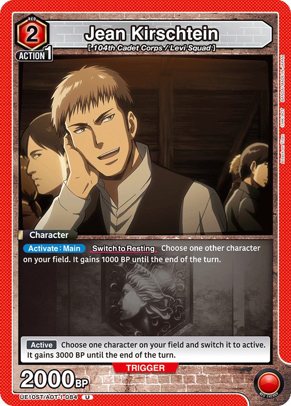 Jean Kirschtein (Character) (UE10ST/AOT-1-084) (U)