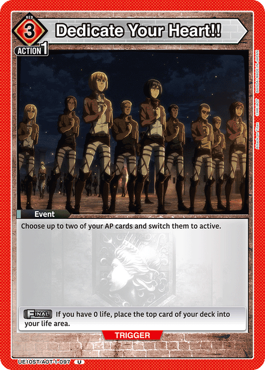 Dedicate Your Heart!! (Event) (UE10ST/AOT-1-097) (U)