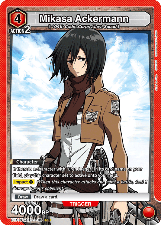 Mikasa Ackermann (Character) (UE10ST/AOT-1-105) (SR)
