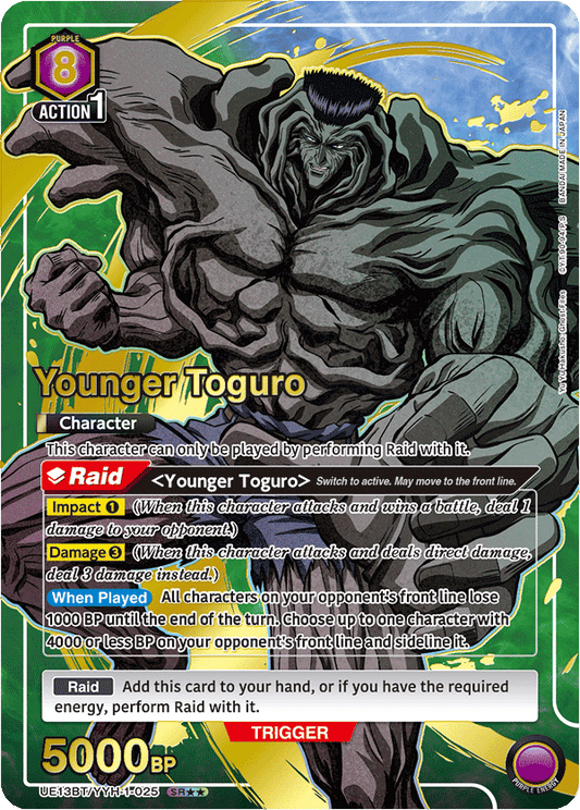 Younger Toguro (Character)(UE13BT/YYH-1-025) (SR*) (Alternate Art)