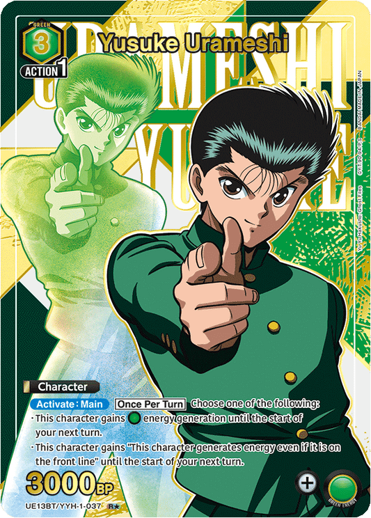 Yusuke Urameshi (Character)(UE13BT/YYH-1-037) (R*) (Alternate Art)