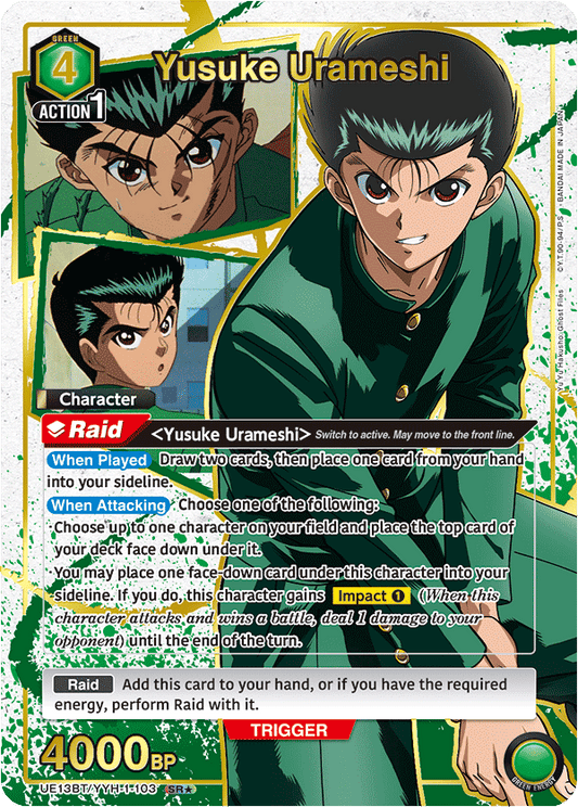 Yusuke Urameshi (Character)(UE13BT/YYH-1-103) (SR*) (Alternate Art)