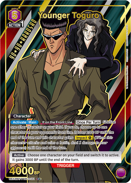 Younger Toguro (Character)(UE13BT/YYH-1-111) (R*) (Alternate Art)