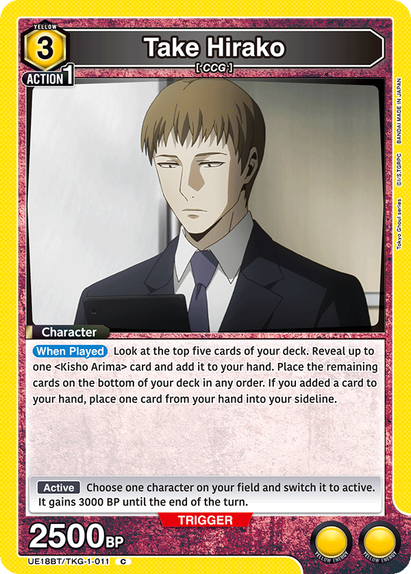 Take Hirako (Character) (UE18BT/TKG-1-011) (C)