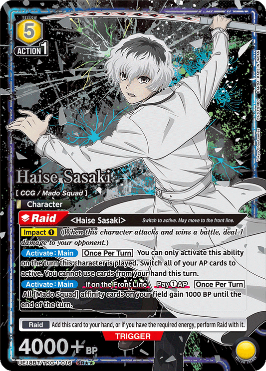 Haise Sasaki (Character) (UE18BT/TKG-1-016) (SR*) (Alternate Art)