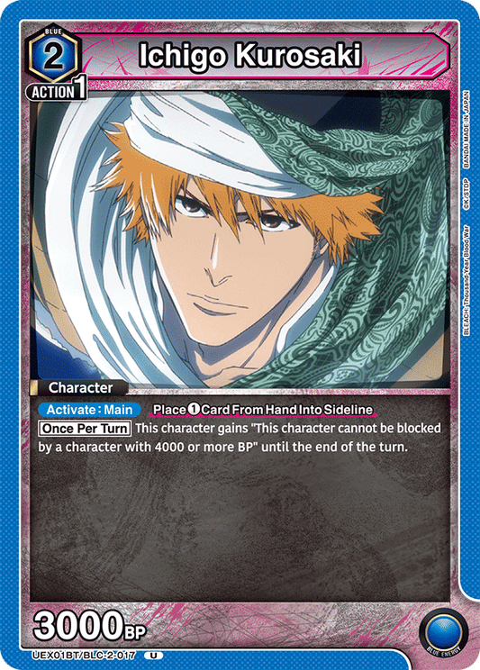 Ichigo Kurosaki (Character) (UEX01BT/BLC-2-017) (U)