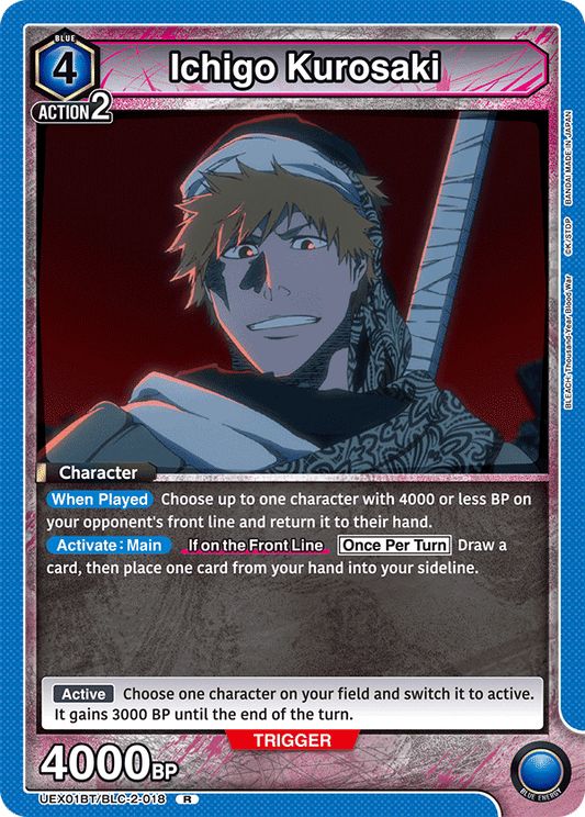 Ichigo Kurosaki (Character) (UEX01BT/BLC-2-018) (R)