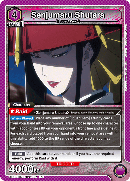Senjumaru Shutara (Character) (UEX01BT/BLC-2-057) (R)