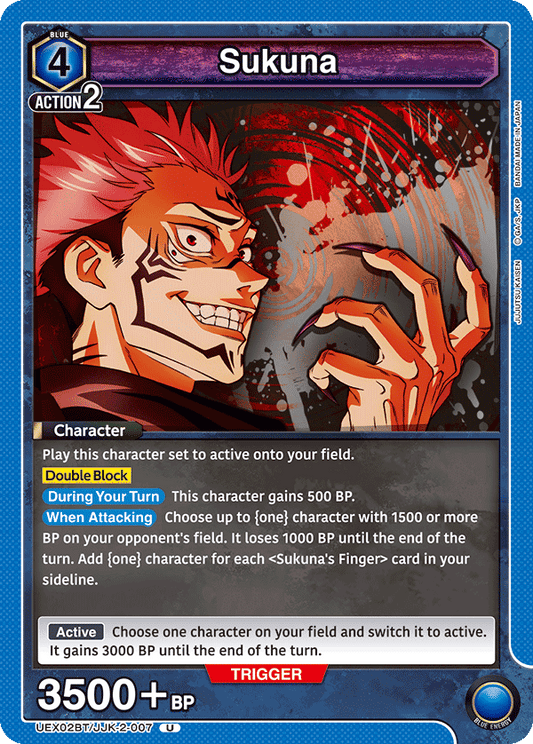 Sukuna (Character) (UEX02BT/JJK-2-007) (U)