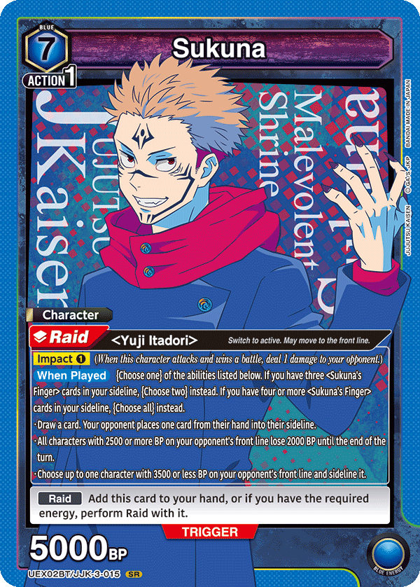 Sukuna (Character) (UEX02BT/JJK-3-015) (SR)