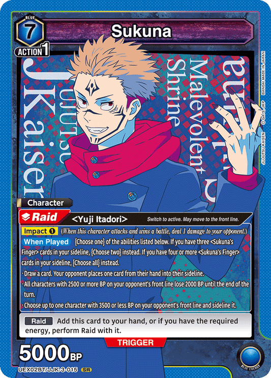 Sukuna (Character) (UEX02BT/JJK-3-015) (SR)