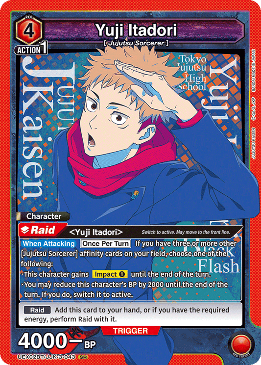 Yuji Itadori (Character) (UEX02BT/JJK-3-043) (SR)
