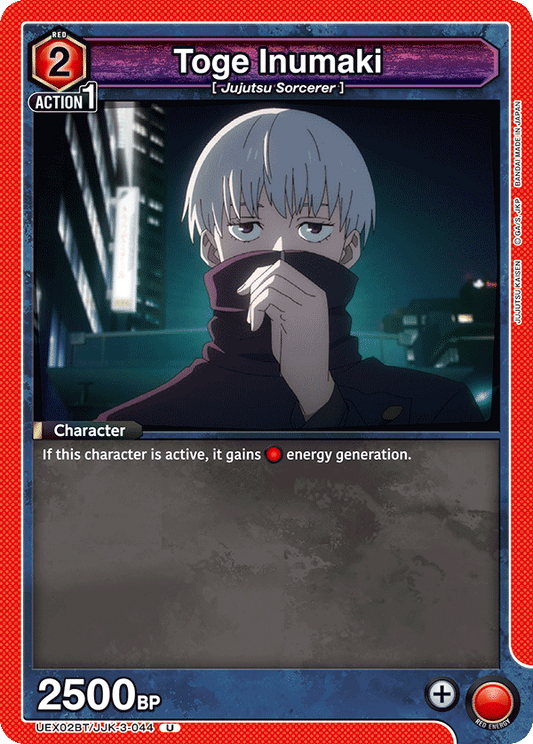 Toge Inumaki (Character) (UEX02BT/JJK-3-044) (U)
