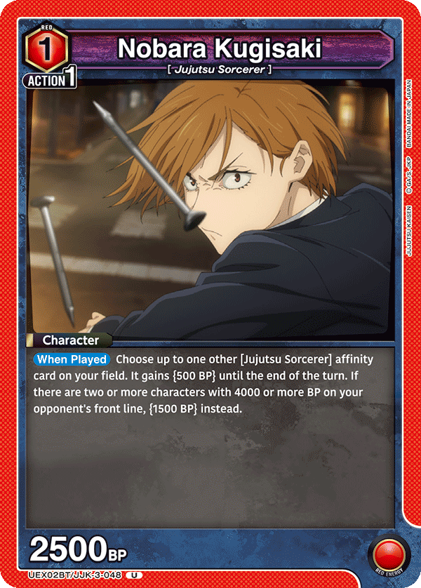 Nobara Kugisaki (Character) (UEX02BT/JJK-3-048) (U)