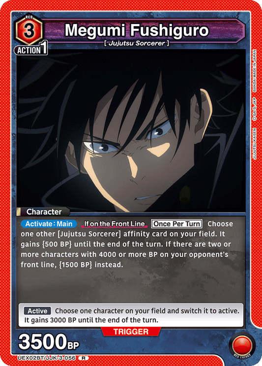 Megumi Fushiguro (Character) (UEX02BT/JJK-3-056) (R)