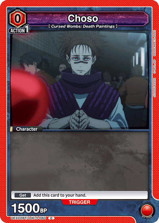 Choso (Character) (UEX02BT/JJK-3-060) (C)