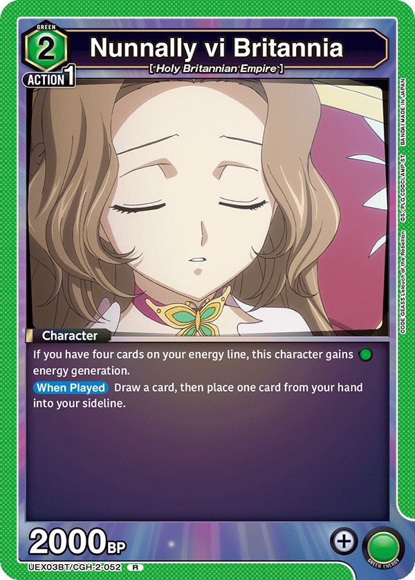 Nunnally vi Britannia (Character) (UEX03BT/CGH-2-052) (R)