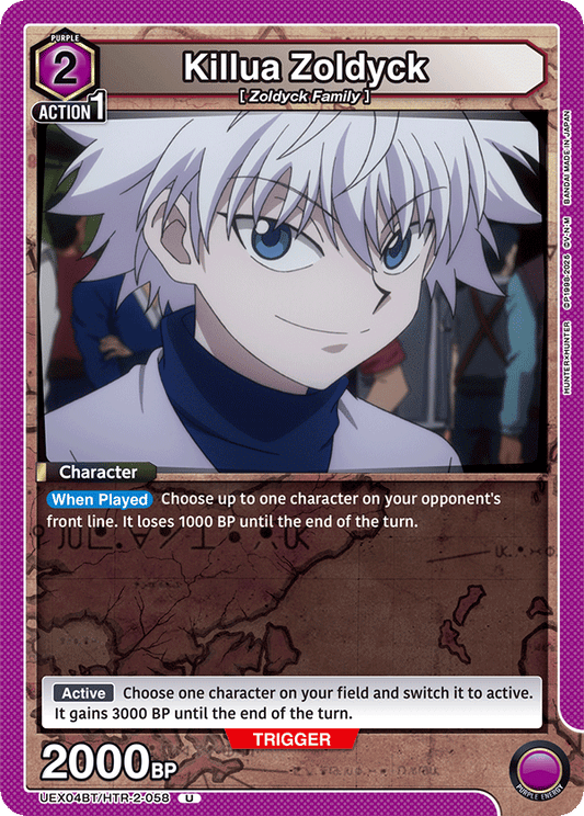 Killua Zoldyck (Character) (UEX04BT/HTR-2-058) (U)