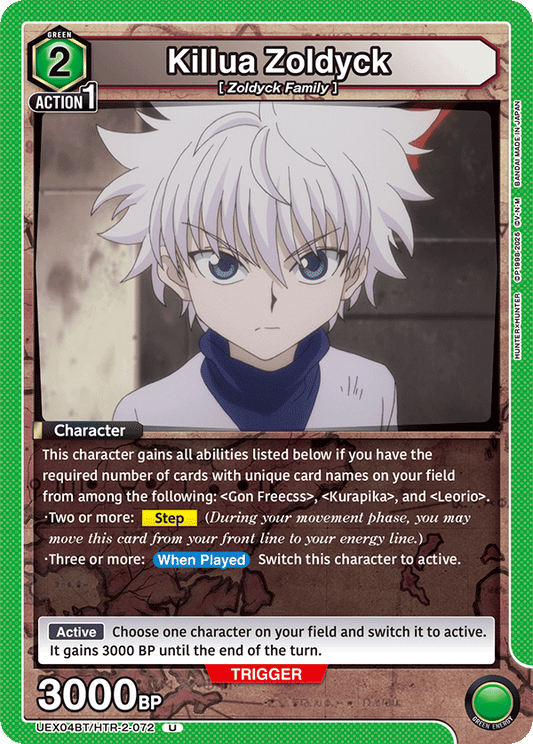 Killua Zoldyck (Character) (UEX04BT/HTR-2-072) (U)