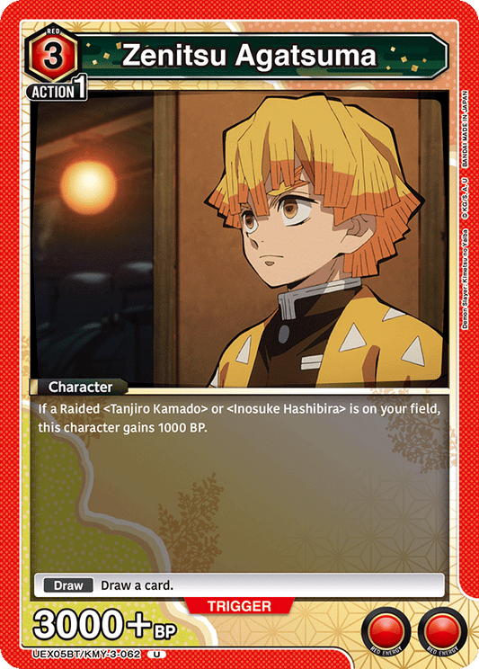 Zenitsu Agatsuma (Character) (UEX05BT/KMY-3-062) (U)