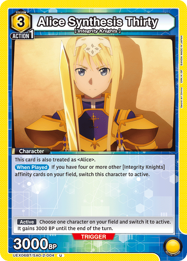 Alice Synthesis Thirty (Character) (UEX06BT/SAO-2-004) (U)