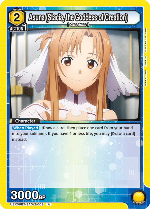 Asuna (Stacia, the Goddess of Creation) (Character) (UEX06BT/SAO-2-009) (R)