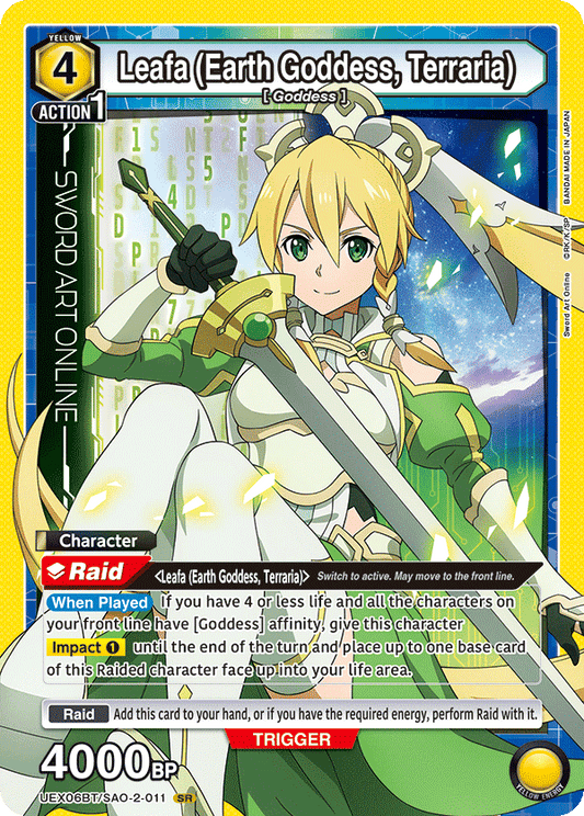 Leafa (Earth Goddess, Terraria) (Character) (UEX06BT/SAO-2-011) (SR)
