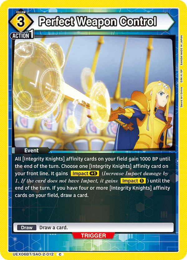 Perfect Weapon Control (Event) (UEX06BT/SAO-2-012) (C)