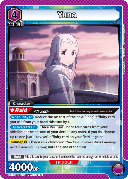 Yuna (Character) (UEX06BT/SAO-2-031) (R)