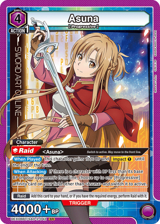 Asuna (Character) (UEX06BT/SAO-2-042) (SR)